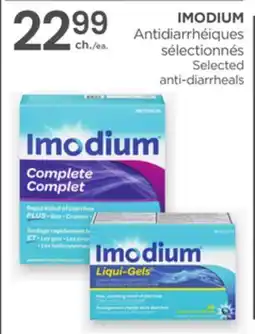 Proxim IMODIUM Selected anti-diarrheals offer
