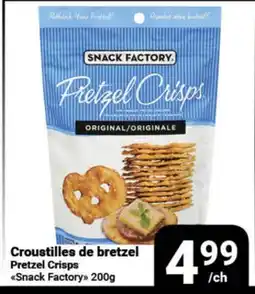 Pasquier Croustilles de bretzel Pretzel Crisps Snack Factory offer