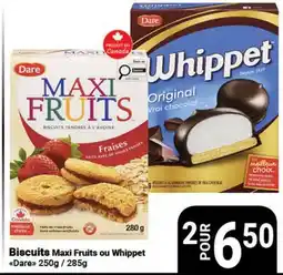 Pasquier Biscuits Maxi Fruits ou Whippet Dare offer