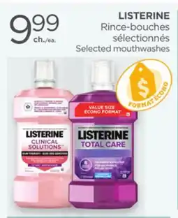 Proxim LISTERINE Selected mouthwashes offer