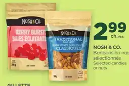 Proxim NOSH & CO. Selected candies or nuts offer