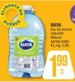 Jean Coutu NAYA Natural spring water offer