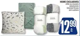 Jean Coutu HOME EXCLUSIVES Selected Throws and Cushions offer