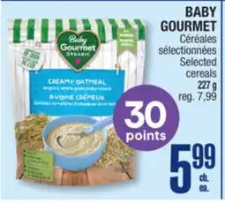 Jean Coutu BABY GOURMET Selected cereals offer