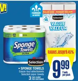 Jean Coutu Selection SPONGE TOWELS Selected paper towels offer