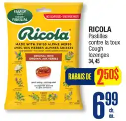 Jean Coutu RICOLA Cough lozenges offer