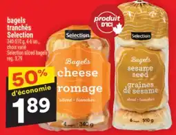 Super C BAGELS TRANCHÉS SELECTION | SELECTION SLICED BAGELS offer