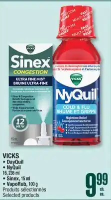 Jean Coutu VICKS • DayQuil • NyQuil • VapoRub Selected products offer