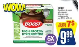 Jean Coutu BOOST Selected meal replacements offer
