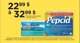 Jean Coutu IMODIUM, PEPCID Selected products offer