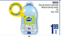 Jean Coutu NAYA Natural spring water offer