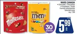 Jean Coutu MARS CANADA Chocolats, Friandises offer