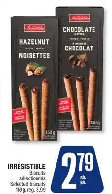 Jean Coutu IRRÉSISTIBLE Selected biscuits offer