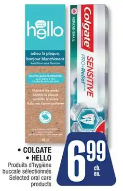 Jean Coutu COLGATE, HELLO Selected oral care products offer