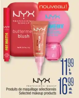 Jean Coutu NYX PROFESSIONAL MAKEUP Selected makeup products offer