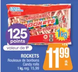 Jean Coutu ROCKETS Candy rolls offer