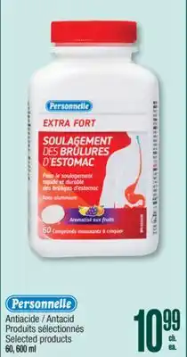 Jean Coutu PERSONNELLE Antacid Selected products offer