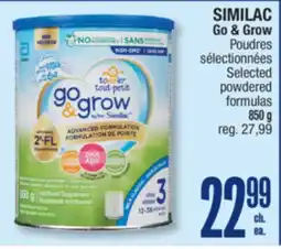 Jean Coutu SIMILAC Go & Grow Selected powdered formulas offer