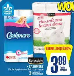 Jean Coutu SELECTION, CASHMERE Bathroom tissue offer