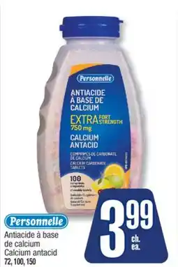Jean Coutu PERSONNELLE Calcium antacid offer