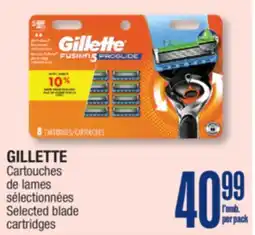 Jean Coutu GILLETTE Selected blade cartridges offer