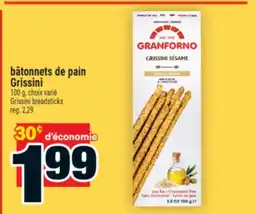 Super C bâtonnets de pain Grissini | Grissini breadsticks offer