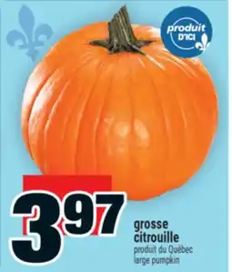 Super C grosse citrouille | large pumpkin offer
