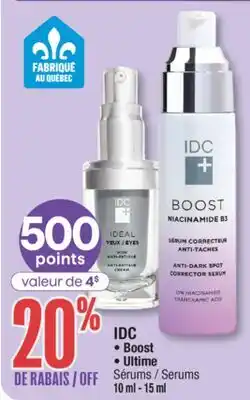Jean Coutu IDC Boost, Utile Serums offer