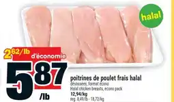 Super C poitrines de poulet frais halal offer