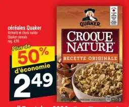 Super C céréales Quaker | Quaker Cereals offer