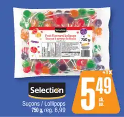 Jean Coutu SELECTION Lollipops offer