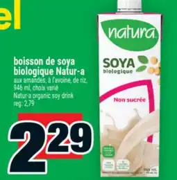 Super C boisson de soya biologique Natur-a | Natur-a organic soy drink offer