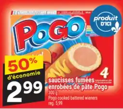 Super C saucisses fumées enrobées de pâte Pogo | Pogo cooked battered wieners offer