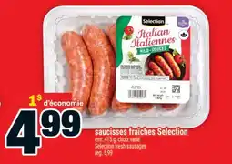 Super C Saucisses fraîches Selection | Selection fresh sausages offer