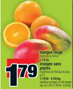 Super C oranges sans pépins, red mango | seedless oranges or red mango offer