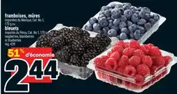 Super C framboises, mûres, bleuets | raspberries, blackberries or blueberries offer