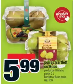 Super C Poiriers Bartlett ou Bosc | Bartlett or Bosc pears offer