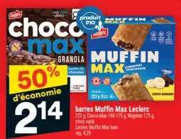 Super C BARRES MUFFIN MAX LECLERC | LECLERC MUFFIN MAX BARS offer