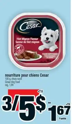 Super C nourriture pour chiens Cesar | Cesar dog food offer
