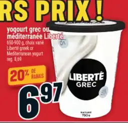 Marché Adonis yogourt grec ou méditerranée Liberté offer