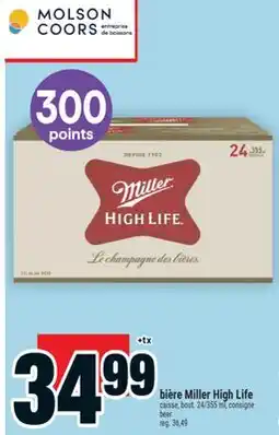 Super C bière Miller High Life | beer offer