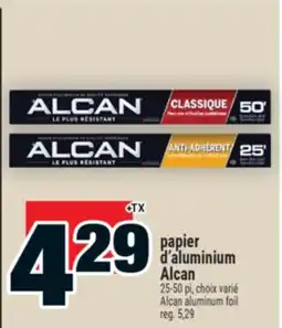 Super C papier d'aluminium Alcan | Alcan aluminum foil offer