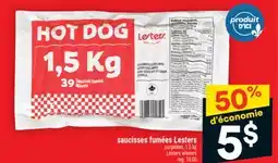 Super C saucisses fumées Lesters | Lesters wieners offer