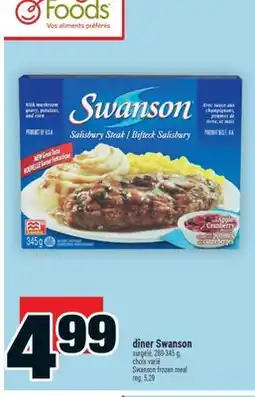 Super C dîner Swanson | Swanson frozen meal offer