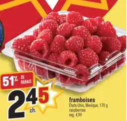 Marché Adonis framboises | raspberries offer