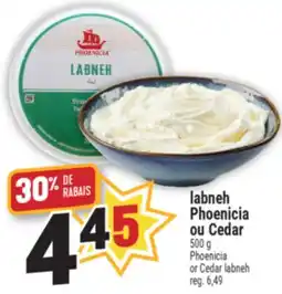 Marché Adonis labneh Phoenicia ou Cedar offer