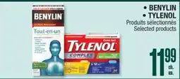 Jean Coutu • BENYLIN • TYLENOL Selected products offer