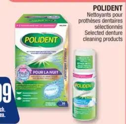Jean Coutu POLIDENT Selected denture cleaning products offer