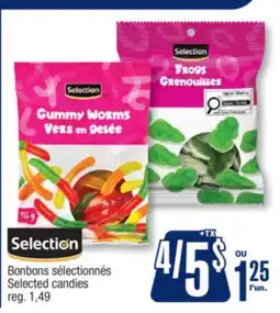 Jean Coutu Selection Selected candies offer