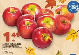 Marche Ami pommes Cortland, Lobo, Spartan ou McIntosh offer
